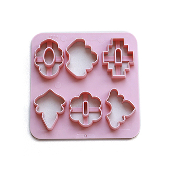 ABS Plastic Plasticine Tools, Clay Dough Cutters, Moulds, Modelling Tools, Modeling Clay Toys for Children, Flower, 10x10cm