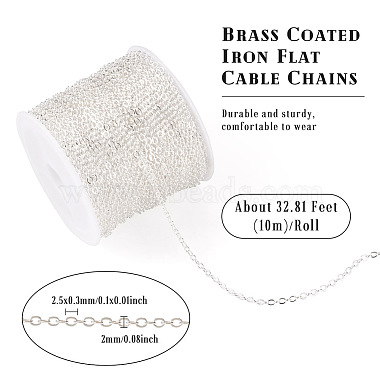 Brass Coated Iron Flat Cable Chains(CH-TAC0007-02S)-4