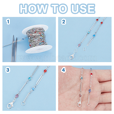 DIY Chain Necklace Bracelet Making Kit(DIY-BC0012-34)-4