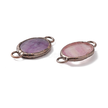 Natural Fluorite Connector Charms(G-I324-11R)-3