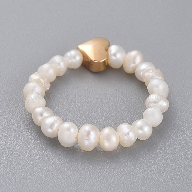 Stretch Natural Cultured Freshwater Pearl Finger Rings(RJEW-JR00296-02)-3