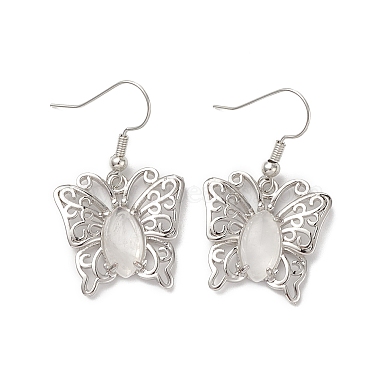 Butterfly Quartz Crystal Earrings