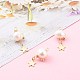 3Pcs Natural Cultured Freshwater Pearl Copper Wire Wrapped Potato Pendants(PALLOY-JF00673-02-S)-1