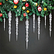 wadorn 45шт. рождественские пластиковые сосульки-подвески украшения(DIY-WR0003-04)-6