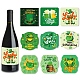 9 Sheets Saint Patrick's Day Theme Paper Self Adhesive Clover Label Stickers(PW-WG62371-01)-2