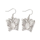 Natural Quartz Crystal Butterfly Dangle Earrings for Women(EJEW-E283-01P-05)-1