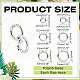24Pcs 6 Styles Zinc Alloy Spring Gate Rings(FIND-ME0002-10)-2