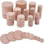 2Bag Beech Wooden Round Pieces, DIY Accessories, BurlyWood, 5x0.5cm, 20pcs/bag(WOOD-NB0002-77)