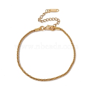 316 Stainless Steel Spiky Chain Bracelet for Women, Golden, 7-5/8 inch(19.5cm)(BJEW-G655-08G)