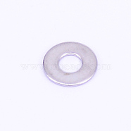 Stainless Steel Flat Washers, Ring, Stainless Steel Color, 6x0.3mm, Inner Diameter: 2.2~2.5mm(AJEW-WH0018-80P-03)