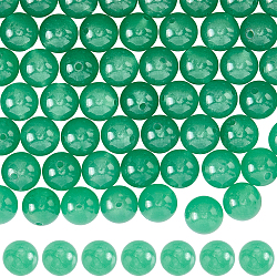 96Pcs Natural Dyed Malaysia Jade Beads, Imitation Green Aventurine, Round, Medium Sea Green, 8mm, Hole: 1.0mm(G-SC0003-56)