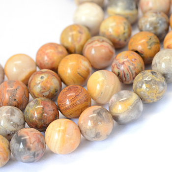Natural Crazy Agate Round Bead Strands, 4~4.5mm, Hole: 1mm, about 96pcs/strand, 15.5 inch