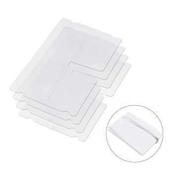 Portable Plastic Mouth Covers Storage Clip, for Disposable Mouth Cover, Clear, 19x11x0.03cm