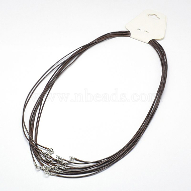 1mm Brown Waxed Cotton Cord Necklace Making
