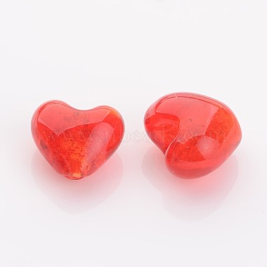 Valentine Gifts for Her Ideas Handmade Gold Foil Glass Beads(FOIL-R050-12x8mm-1)-2