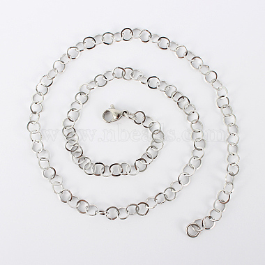 304 Stainless Steel Cable Chain Necklaces(MAK-N016-04P)-2