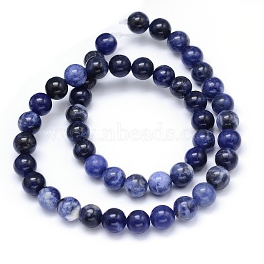 Round Natural Sodalite Beads Strands(X-G-F222-39-10mm)-3
