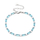 304 Stainless Steel Rhinestone Cup Link Bracelets for Women(BJEW-F488-20P)-3