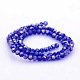 AB Color Plated Glass Faceted(32 Facets) Round Beads Strands(GLAA-A027-3mm-AB03)-2