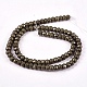 Natural Pyrite Beads Strands(G-L051-6x4mm-01)-1