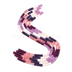 Gradient Color Cherry Quartz Glass and Dyed Natural White Jade Beads Strands, Smooth Rondelle, Purple, 8~8.5x5~5.5mm, Hole: 1mm, about 79pcs/strand, 15.83~15.94''(40.2~40.5cm)(G-NH0053-A14-01)
