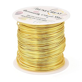 Copper Wire, Round, for Wire Wrapped Jewelry Making, Golden, 18 Gauge, 1mm, about 98.43 Feet(30m)/Roll