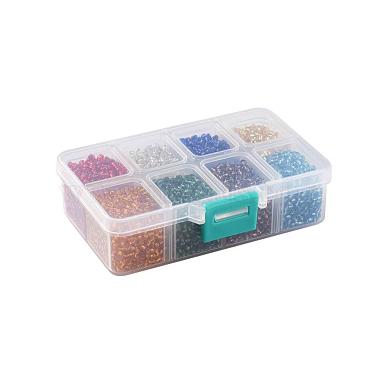 1 Box 8/0 Glass Seed Beads Round  Loose Spacer Beads(SEED-X0050-3mm-02)-2