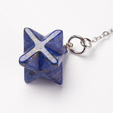 Chakra Natural Lapis Lazuli Dowsing Pendulums(G-F516-01E)-3