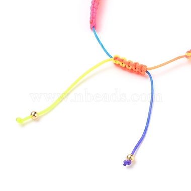 Bracelets de perles de nylon tressés réglables(BJEW-JB05594-02)-3