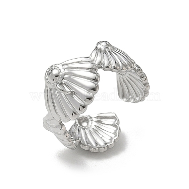 304 Stainless Steel Cuff Open Ring Setting(SA-CBA37BC-08C-P)-1