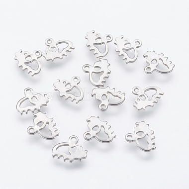 Stainless Steel Color Elephant Stainless Steel Charms