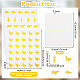 8 Sheets 4 Styles PVC Waterproof Self-Adhesive Sticker(STIC-OC0001-13A)-2