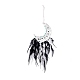 Iron Woven Web/Net with Feather Pendant Decorations(AJEW-B017-21)-1