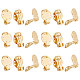 20Pcs Ion Plating(IP) 304 Stainless Steel Clip-on Earring Settings(STAS-UN0044-04)-1
