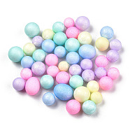 Macaron Color Small Craft Foam Balls, Round, for DIY Wedding Holiday Crafts Making, Mixed Color, 4.5~6.5mm(KY-T007-08M-A)