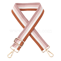 Cotton Adjustable Folk Custom Stripe Pattern Bag Strap, with Zinc Alloy Clasps, for Bag Replacement Accessories, Colorful, 79x4cm(FIND-WH0077-83)