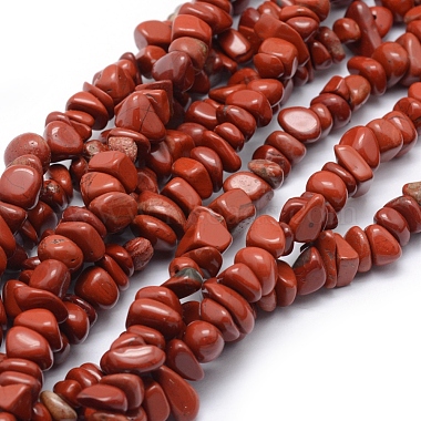 7mm Chip Red Jasper Beads