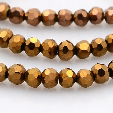 3mm Round Electroplate Glass Beads