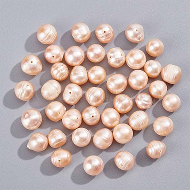 Light Salmon Potato Pearl Beads