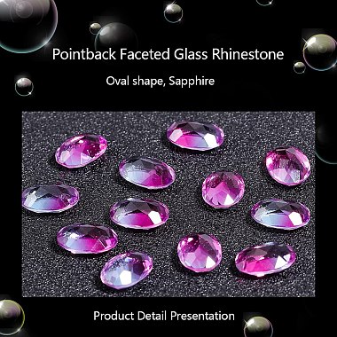 Pointed Back K9 Glass Rhinestone Cabochons(RGLA-OC0001-39A)-4