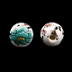 Floral Printed Porcelain Beads(X-PORC-Q199-8mm-17)-4