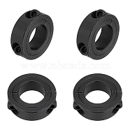 Aluminum Alloy Diaphragm Rings, Fixed Ring, Retainer Ring, Bearing Accessories, Electrophoresis Black, 44x45x15mm, Inner Diameter: 23.5x25mm(FIND-WH0126-91C)