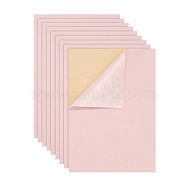 Jewelry Flocking Cloth, Self-adhesive Fabric, Pink, 40x28.9~29cm, 12sheets/set(TOOL-BC0001-75B)