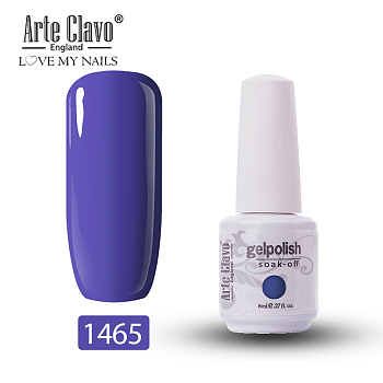 8ml Special Nail Gel, for Nail Art Stamping Print, Varnish Manicure Starter Kit, Slate Blue, Bottle: 25x66mm