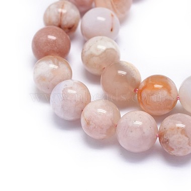 Natural Cherry Blossom Agate Beads Strands(G-I249-B01-03)-3