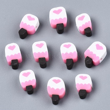 Pearl Pink Food Polymer Clay Beads