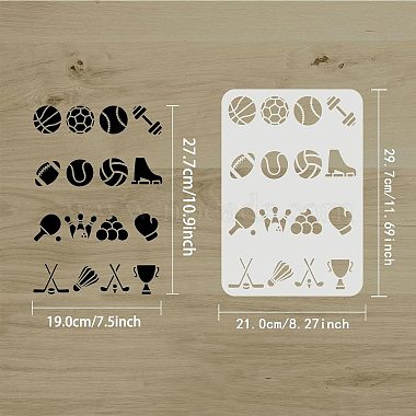 Plastic Reusable Drawing Painting Stencils Templates(DIY-WH0202-339)-2