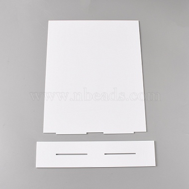 6Pcs Acrylic Blank Board Holder Stands(ODIS-WH0038-275B)-2