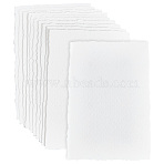 25Pcs Wood Pulp Watercolor Paper, Rectangle, White, 102x152x0.5mm(AJEW-SP0006-18A)