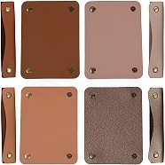 4Pcs 4 Style PU Imitation Leather Bag Strap Protective Jacket, for Bag Handles Replacement Accessories, Mixed Color, 13x10x0.2cm(FIND-GF0001-64A)
